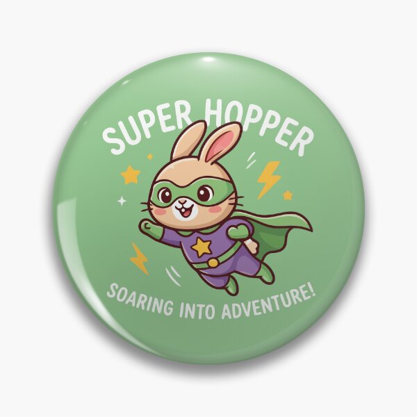 Item preview, Super Hopper Flying Bunny Superhero Cute Rabbit Adventure designed and sold by Amir Faysal.