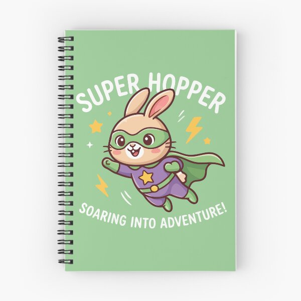 Item preview, Super Hopper Flying Bunny Superhero Cute Rabbit Adventure designed and sold by Amir Faysal.