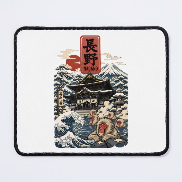 Item preview, Nagano Japan Vintage Travel Tourism Art designed and sold by TravelersGems.