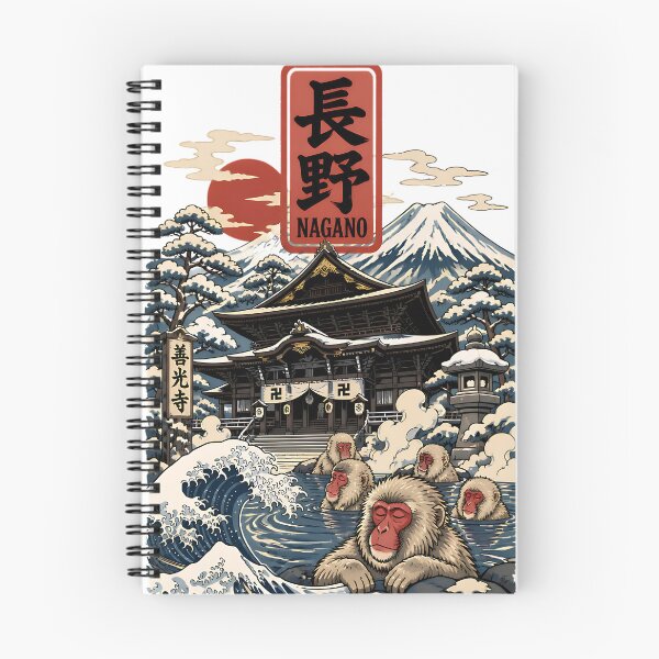 Item preview, Nagano Japan Vintage Travel Tourism Art designed and sold by TravelersGems.