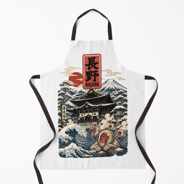 Item preview, Nagano Japan Vintage Travel Tourism Art designed and sold by TravelersGems.