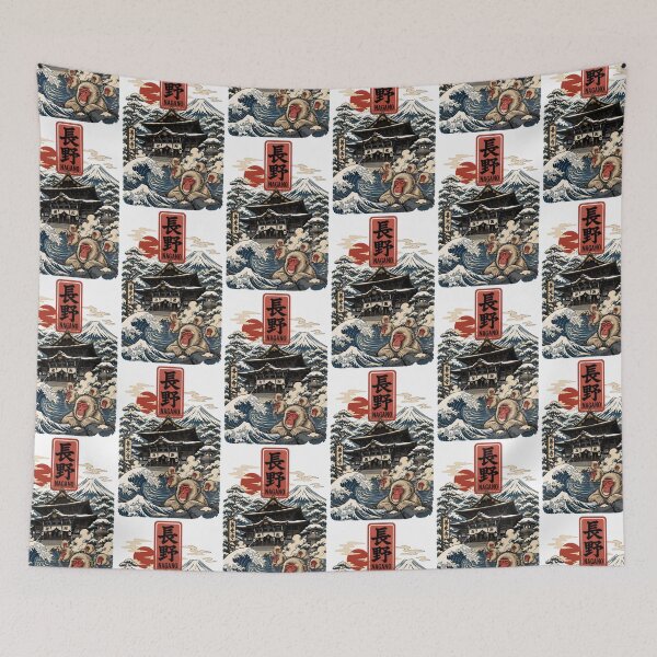 Item preview, Nagano Japan Vintage Travel Tourism Art designed and sold by TravelersGems.
