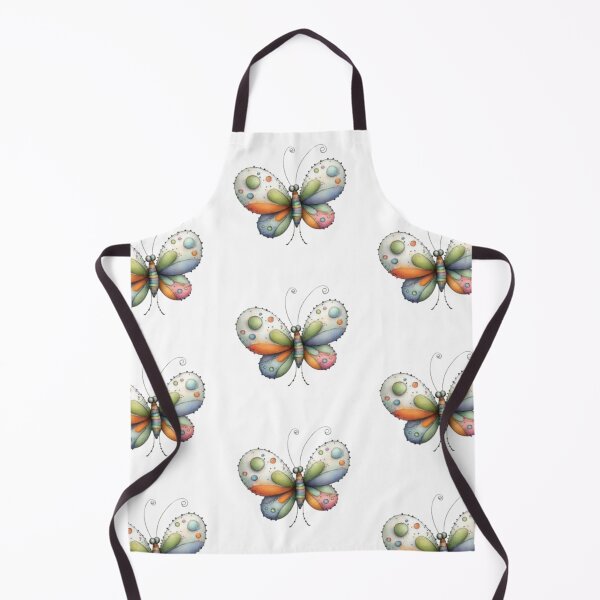 Item preview, Colorful Butterfly on Black Background designed and sold by vanndhi.