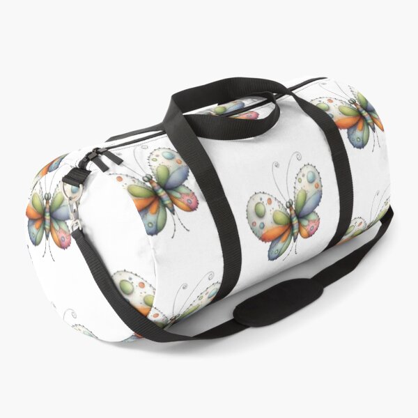 Item preview, Colorful Butterfly on Black Background designed and sold by vanndhi.