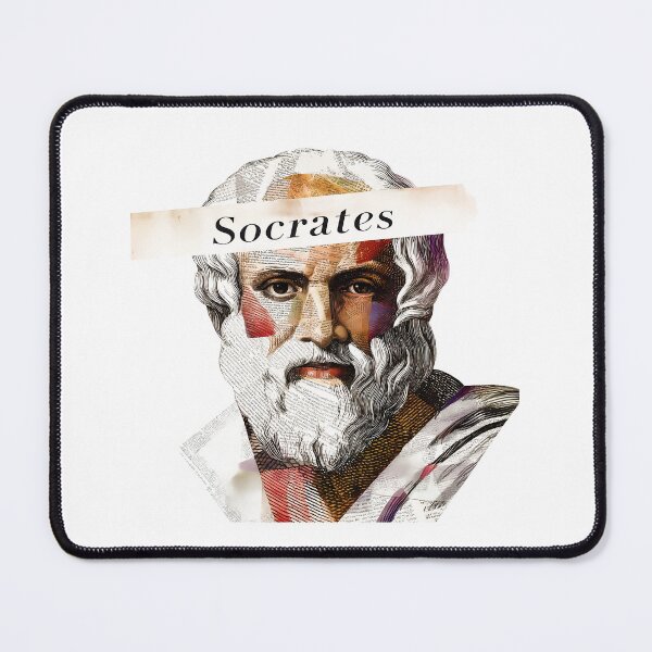 Item preview, Socrates & Ancient Greek Philosophers Collage - Stoicism & Classical Philosophy Decor (T-Shirt, Poster & Sticker) designed and sold by OzzFrequency.