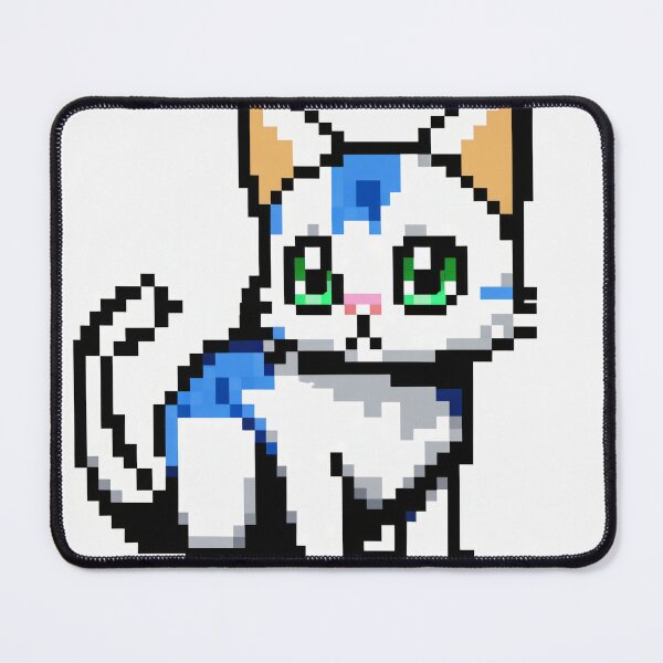 Item preview, Pixel Cat Kawaii 8-Bit Sticker Art designed and sold by CrippiCrippi.