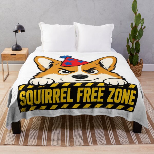 Item preview, Corgi Squirrel Free Zone Grumpy Corgi Owner designed and sold by chattsuede.