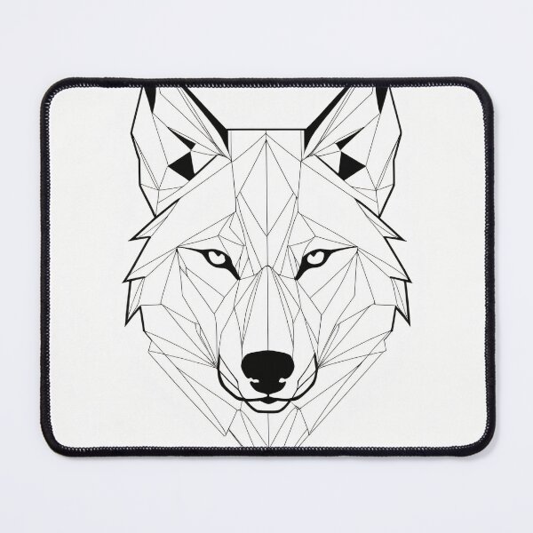 Item preview, Wolf Head Line Art Sticker designed and sold by CrippiCrippi.