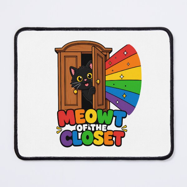 Item preview, Meowt of the Closet Kawaii Rainbow Cat Pride designed and sold by chattsuede.