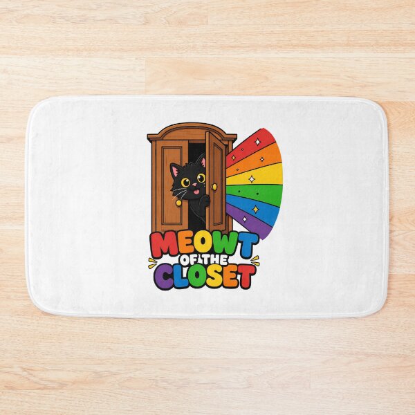 Item preview, Meowt of the Closet Kawaii Rainbow Cat Pride designed and sold by chattsuede.