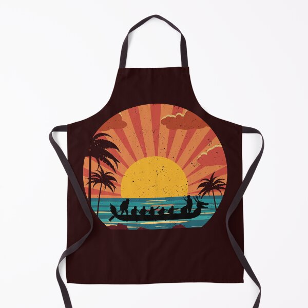 Item preview, Dragon Boat Retro Sunset Palm Trees designed and sold by ShopFanCreation.