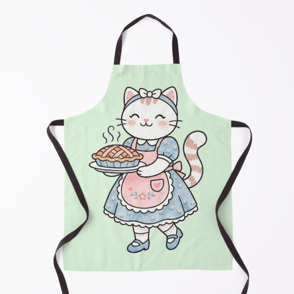Item preview, Freshly Baked Pie Cat: Kawaii Cottagecore Baker designed and sold by CuteKats.