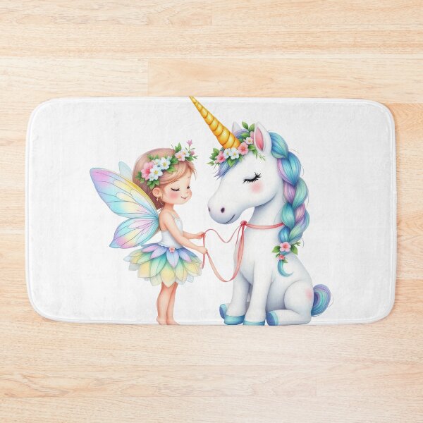 Item preview, Cute Fairy and Baby Unicorn designed and sold by butterflies-new.