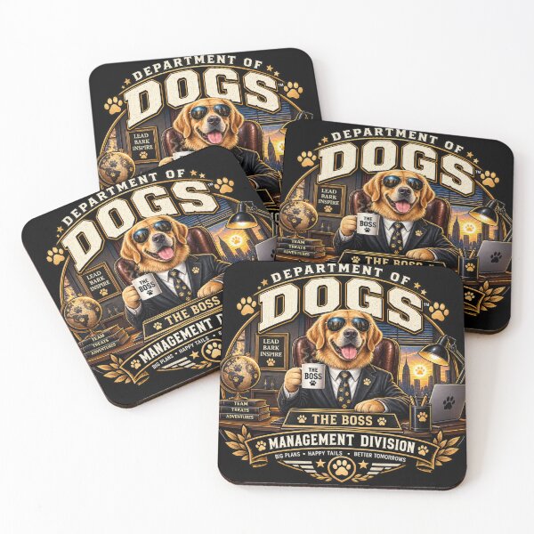 Item preview, The Boss Dog Management Division Funny Dog Leader designed and sold by TeeVibeHaus.