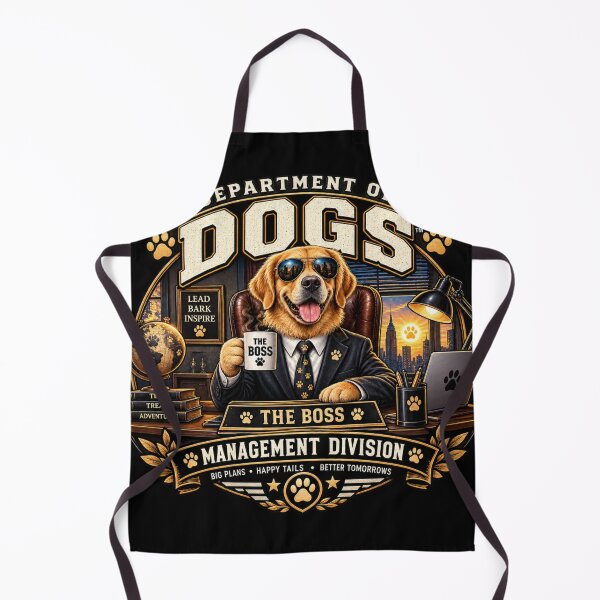 Item preview, The Boss Dog Management Division Funny Dog Leader designed and sold by TeeVibeHaus.