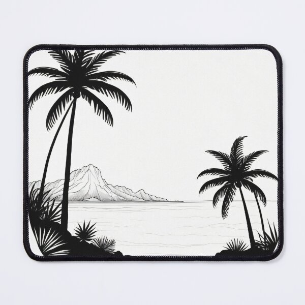 Item preview, Palm Tree Silhouette Line Art designed and sold by CrippiCrippi.