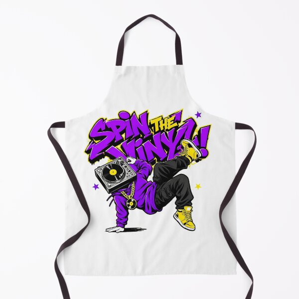 Item preview, Breakdancer Turntable Head Hip Hop Vinyl Lover designed and sold by chattsuede.