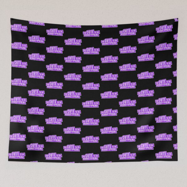 Item preview, Too Cute To Be Neurotypical Funny Autism Awareness designed and sold by shirt-o-mat.