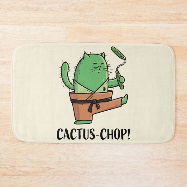 Item preview, Cactus Chop Martial Arts Cat Nunchucks Karate Succulent designed and sold by Amir Faysal.