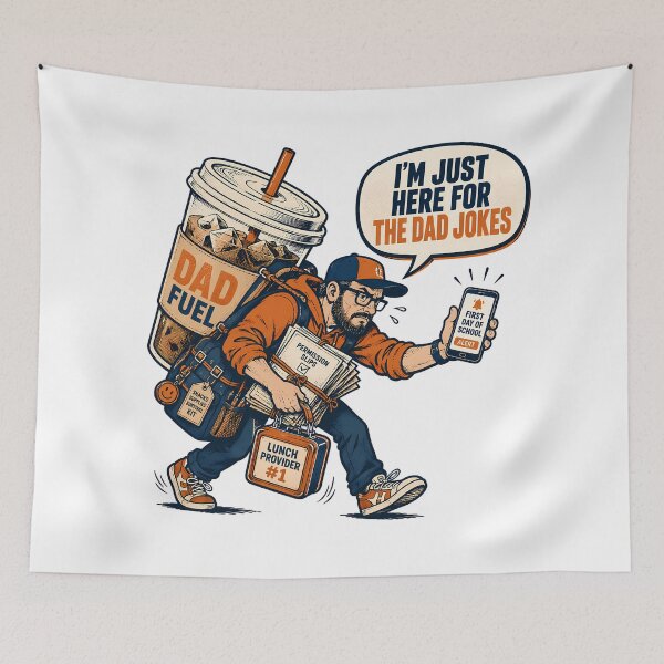 Item preview, Back To School Dad Jokes Overwhelmed Father Fuel designed and sold by chattsuede.
