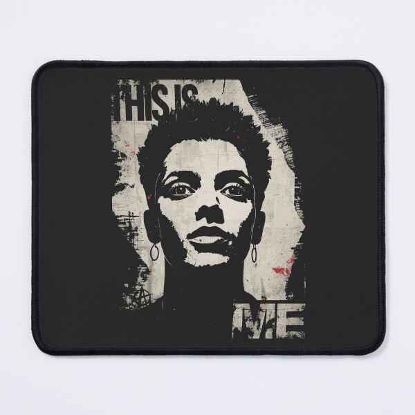 Item preview, This Is Me Punk Zine Graphic Portrait Art designed and sold by ERODED SELF.