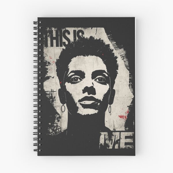 Item preview, This Is Me Punk Zine Graphic Portrait Art designed and sold by ERODED SELF.
