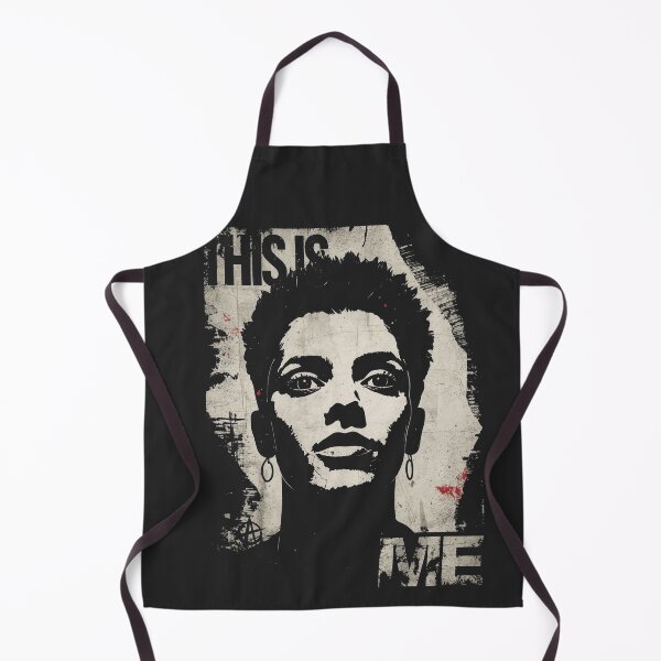 Item preview, This Is Me Punk Zine Graphic Portrait Art designed and sold by ERODED SELF.
