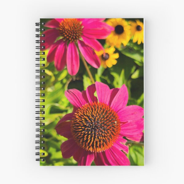 Item preview, Pink Coneflowers and Yellow Susans Floral Photo designed and sold by NikaNavi.