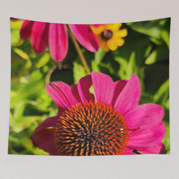 Item preview, Pink Coneflowers and Yellow Susans Floral Photo designed and sold by NikaNavi.