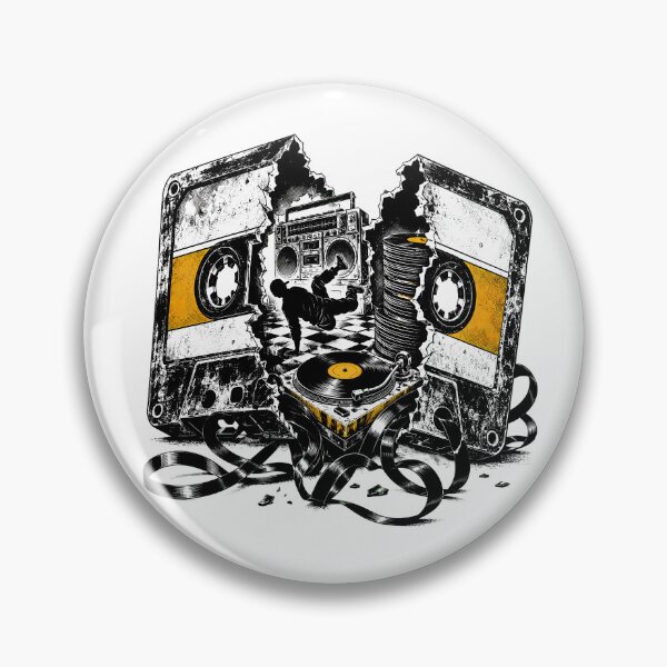 Item preview, Shattered Cassette Breakdancer Gritty B-Boy Vinyl Turntable designed and sold by chattsuede.