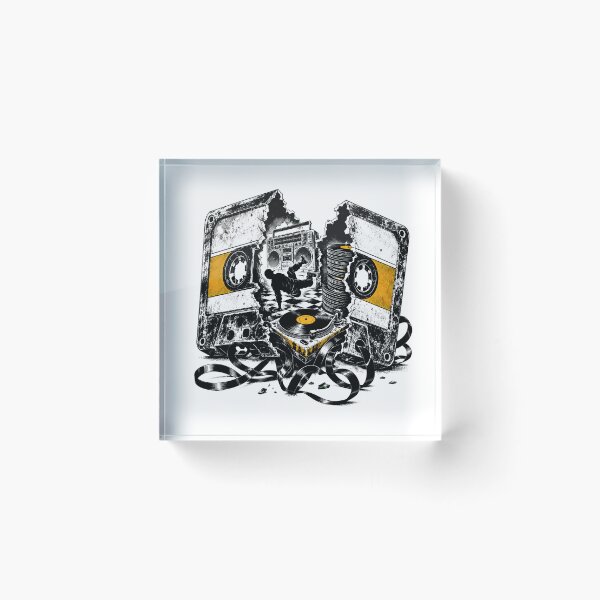Item preview, Shattered Cassette Breakdancer Gritty B-Boy Vinyl Turntable designed and sold by chattsuede.