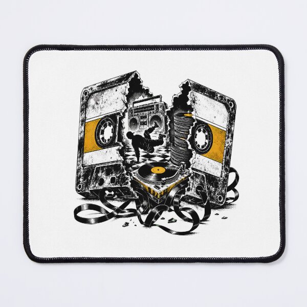 Item preview, Shattered Cassette Breakdancer Gritty B-Boy Vinyl Turntable designed and sold by chattsuede.