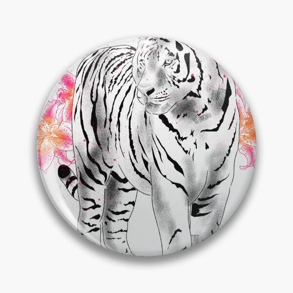 Item preview, Tiger and Lilies designed and sold by SideQWildlife.