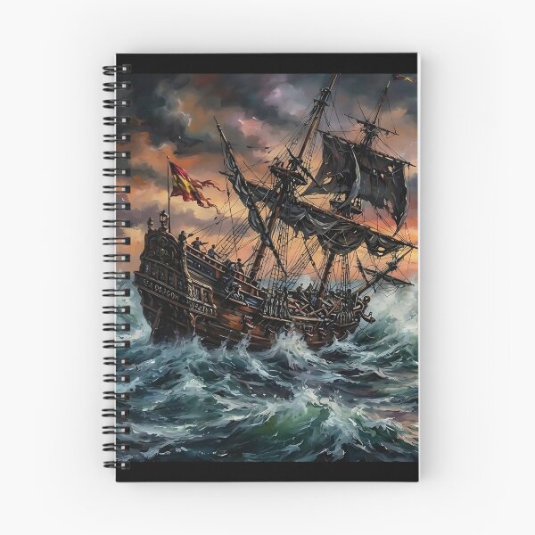 Item preview, Ancient ship in a stormy sea designed and sold by markmonty.