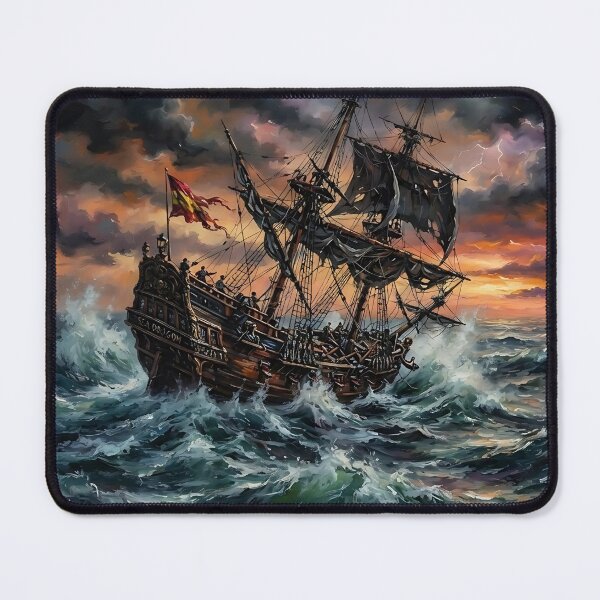 Item preview, Ancient ship in a stormy sea designed and sold by markmonty.
