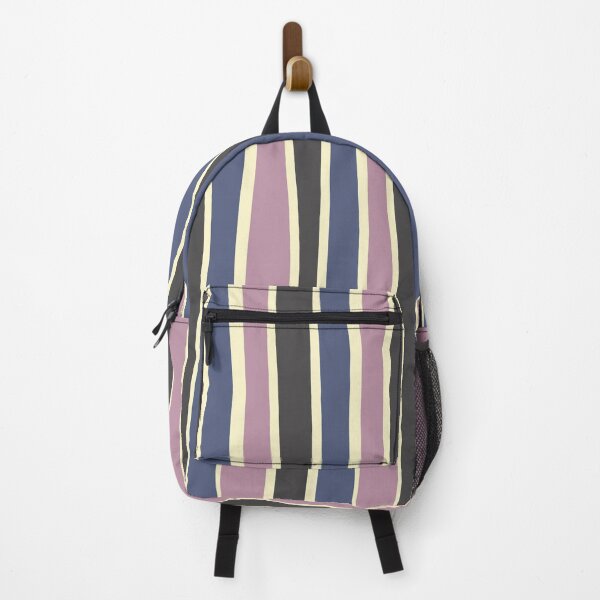Item preview, Imperfect stripe pattern-Pink, black & Blue designed and sold by Pattern Petals.