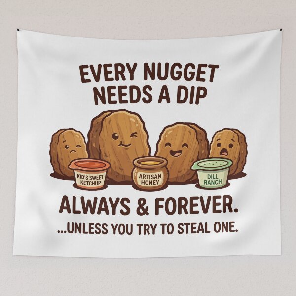 Item preview, Every Nugget Needs A Dip Funny Chicken Nuggets Sauces designed and sold by Amir Faysal.