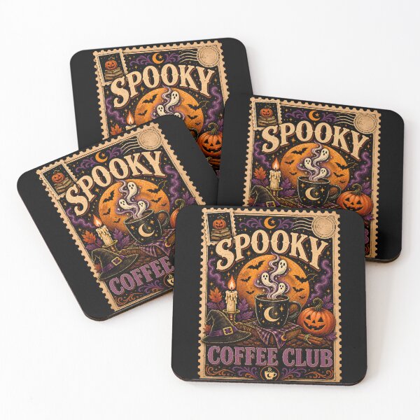 Item preview, Spooky Coffee Club Halloween Classic T-Shirt  designed and sold by podlook.