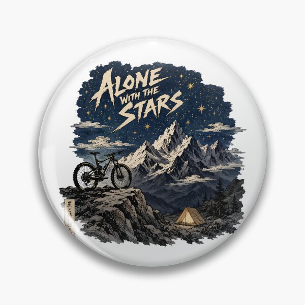 Item preview, Alone With The Stars Mountain Bike Solo Camping designed and sold by chattsuede.