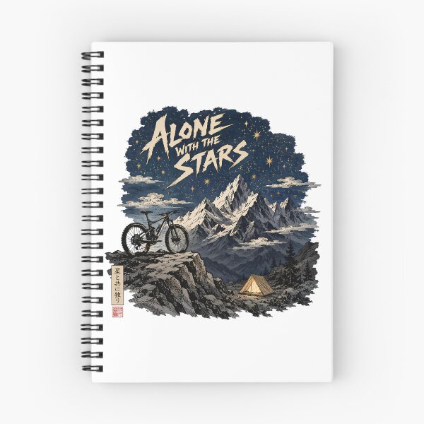 Item preview, Alone With The Stars Mountain Bike Solo Camping designed and sold by chattsuede.