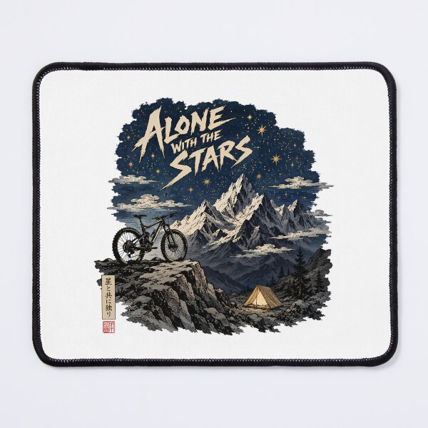 Item preview, Alone With The Stars Mountain Bike Solo Camping designed and sold by chattsuede.