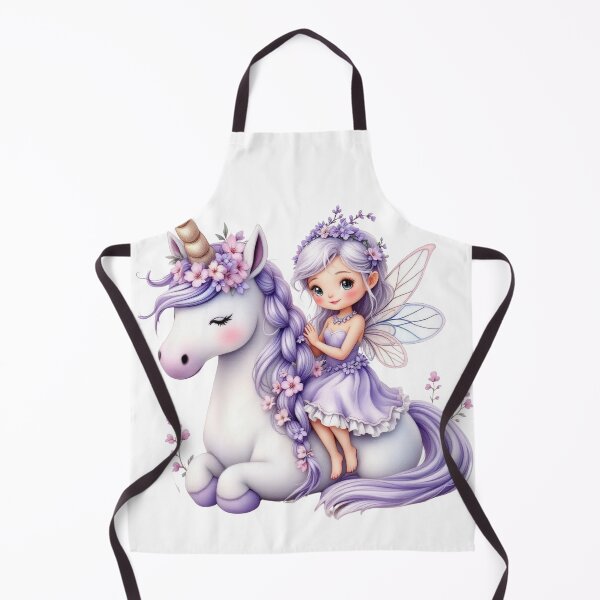 Item preview, Lavender Fairy Riding Baby Unicorn designed and sold by butterflies-new.