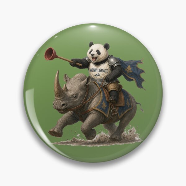 Item preview, Copy of Panda Knight with Plunger Gift designed and sold by Wenvilgrace.