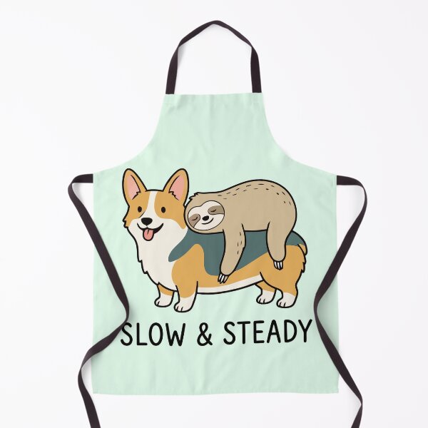 Item preview, Slow And Steady Sloth Riding Corgi Best Friends Cute Animal designed and sold by Amir Faysal.