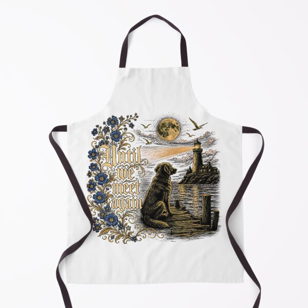 Item preview, Until We Meet Again Dog Memorial Lighthouse Moon Remembrance designed and sold by chattsuede.