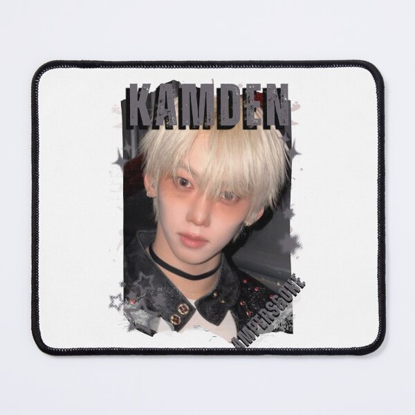 Item preview, AMPERS&ONEe Kamden Global KPOP Boy Group Black and White Collage Digital Art Portrait designed and sold by AJUNICE STUDIO.