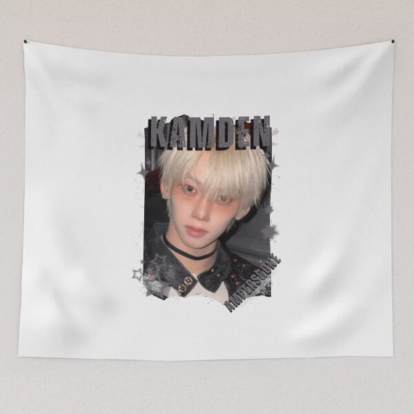 Item preview, AMPERS&ONEe Kamden Global KPOP Boy Group Black and White Collage Digital Art Portrait designed and sold by AJUNICE STUDIO.
