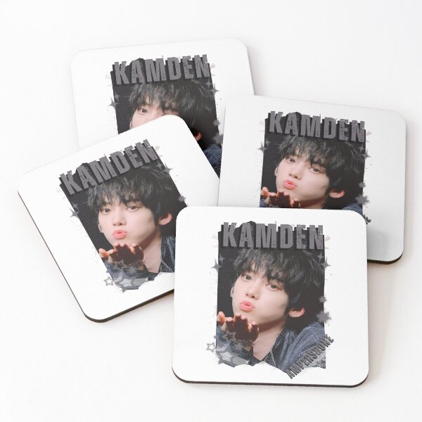 Item preview, AMPERS&ONEe Kamden Global KPOP Boy Group Black and White Collage Digital Art Portrait designed and sold by AJUNICE STUDIO.