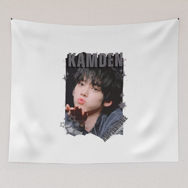 Item preview, AMPERS&ONEe Kamden Global KPOP Boy Group Black and White Collage Digital Art Portrait designed and sold by AJUNICE STUDIO.