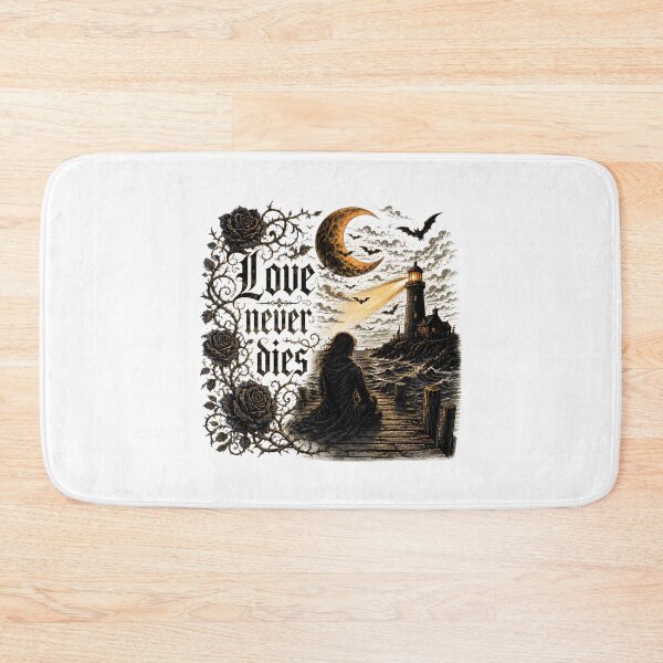Item preview, Gothic Romantic Lighthouse Dark Fantasy Moonlit Scene designed and sold by chattsuede.